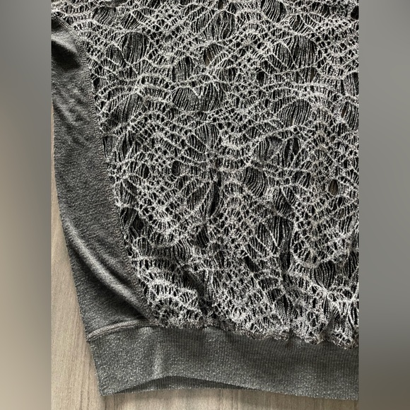 Y2K Miss Me Sweater - Silver Web Design - Size Medium - Picture 6 of 16